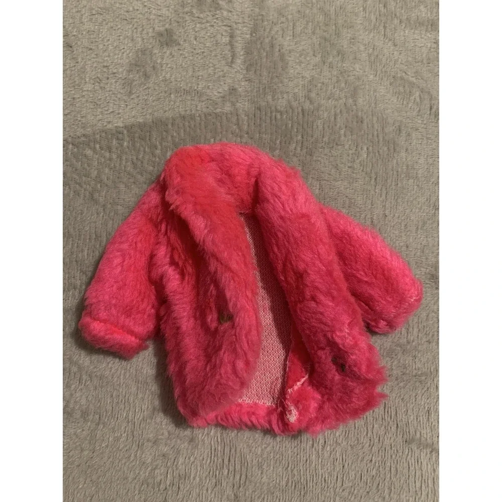 Barbie Doll Hot Pink Faux Fur Furry Soft Jacket Handmade